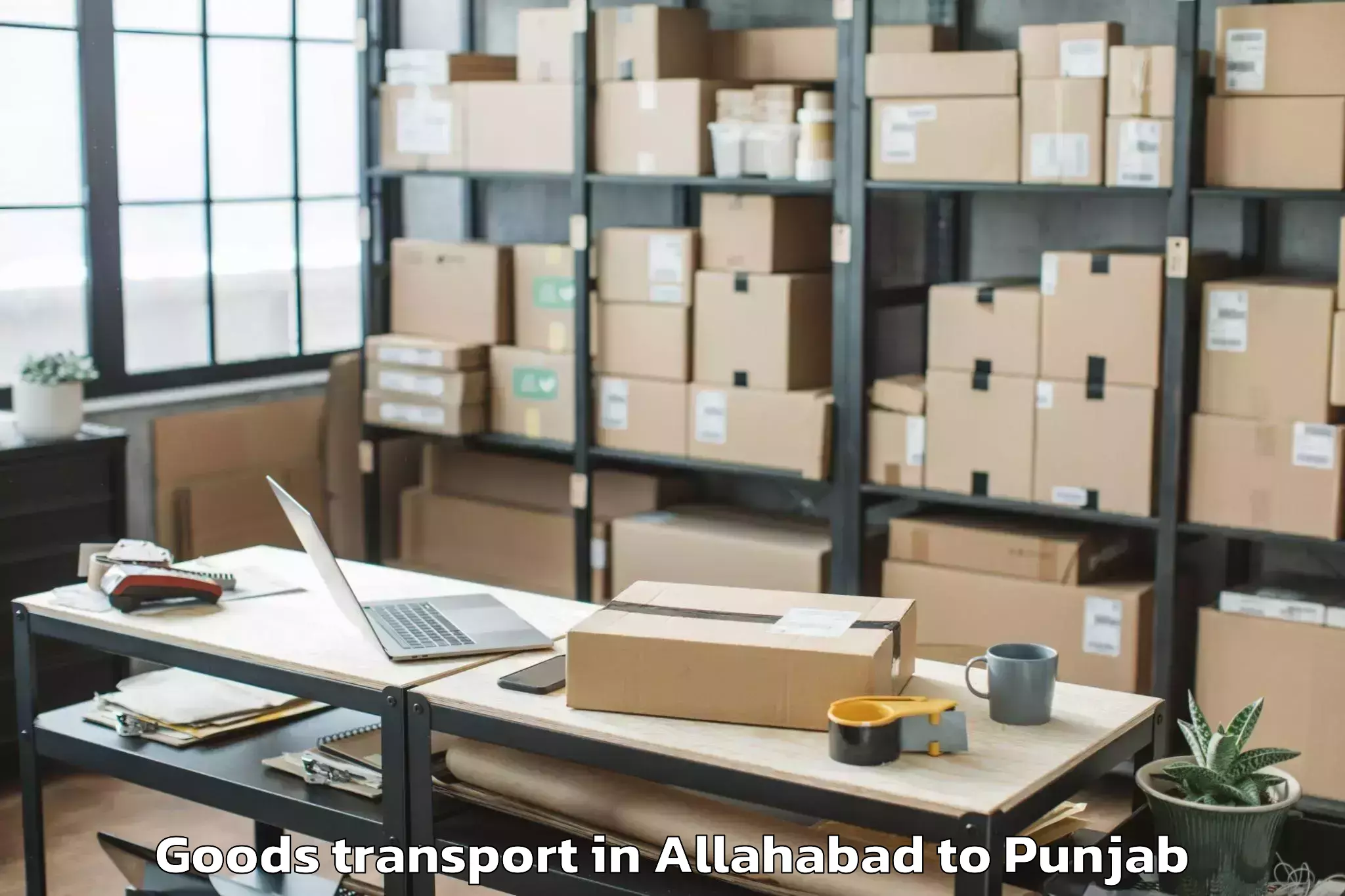 Allahabad to Ropar Goods Transport Booking